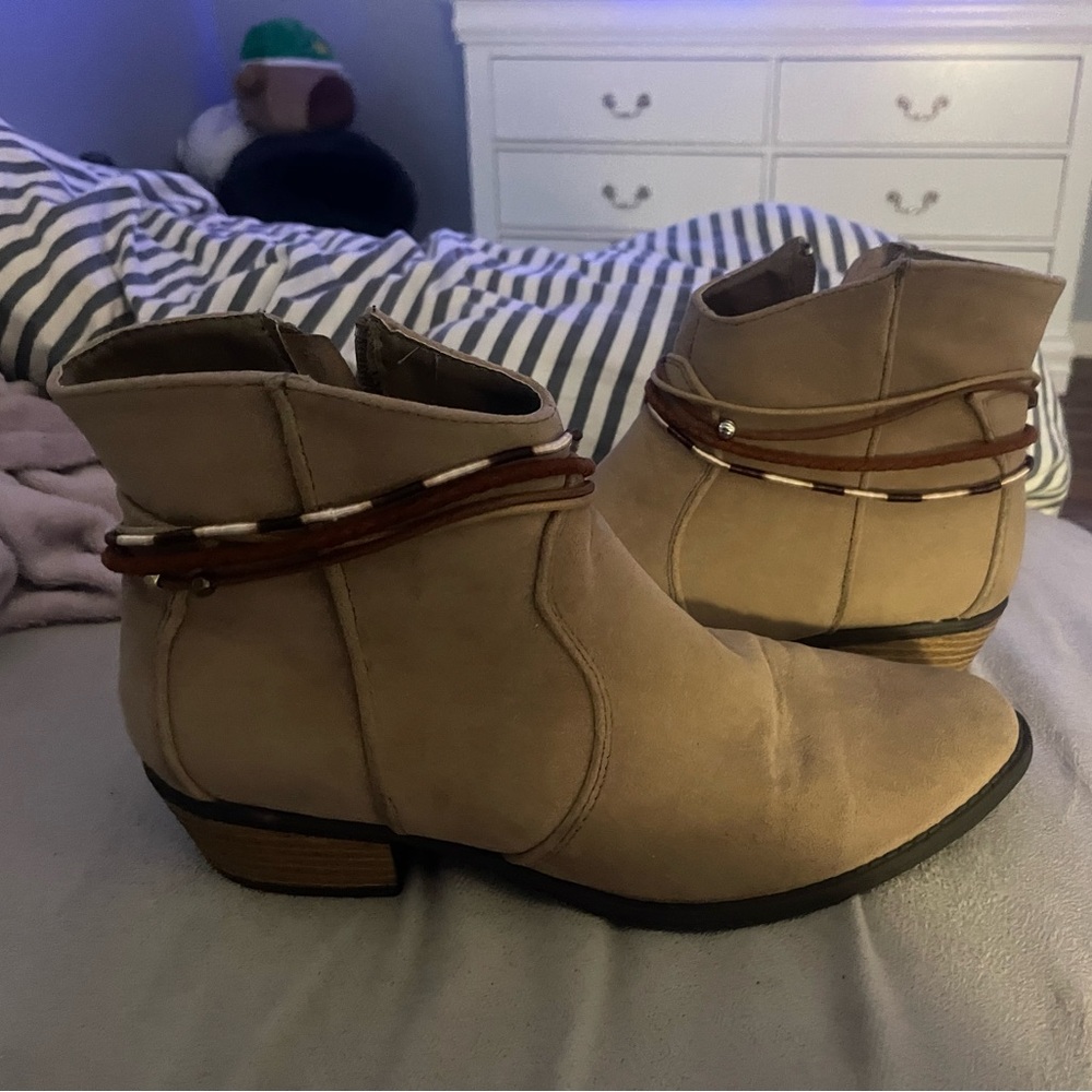 Brown booties